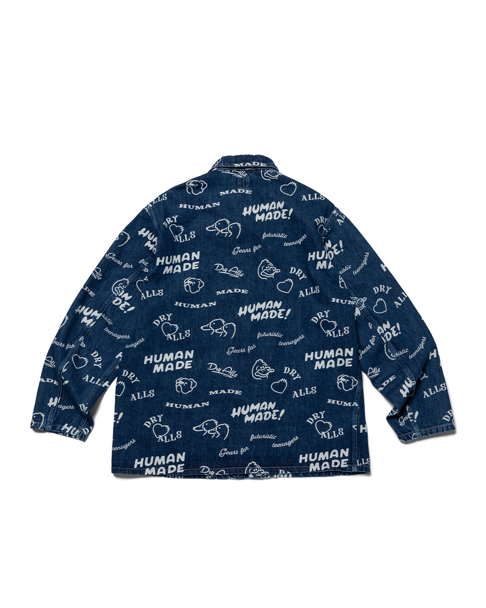 オンライン取寄 HUMAN MADE Printed Denim Coverall Jacket - トップス