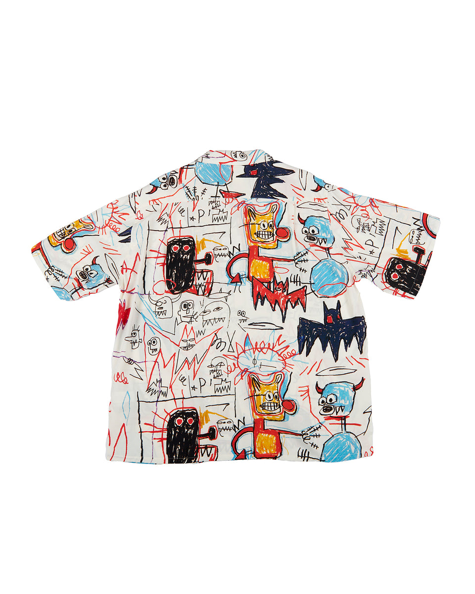 WACKO MARIA -JEAN MICHEL BASQUIAT SS HAWAIIAN SHIRT TYPE 4