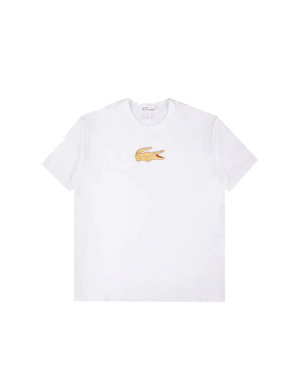 T shirt lacoste clearance bianca