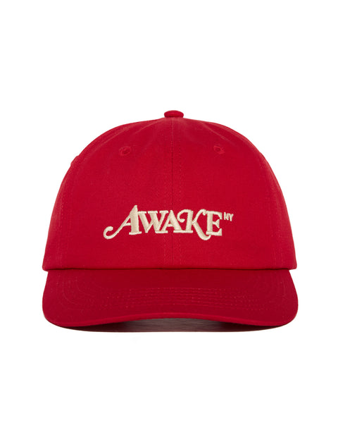 AWAKE NY-CLASSIC DAD HAT-RED-AWK-FW24-HT207