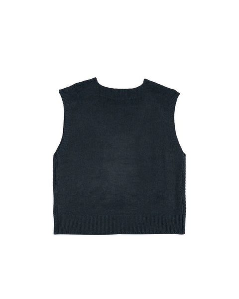 BRAIND DEAD-SQUARE NECK VEST - SLATE