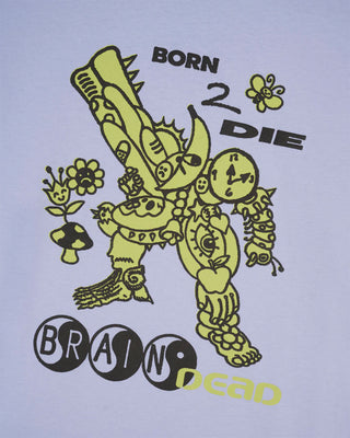 BRAIN DEAD-BORN 2 DIE T-SHIRT - PERIWINKLE