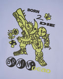 BRAIN DEAD-BORN 2 DIE T-SHIRT - PERIWINKLE