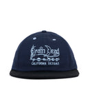 BRAIN DEAD-CALIFORNIA DESIGNS LONG BRIM HAT - NAVY