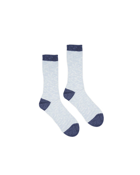 BRAIN DEAD-MARLED LOGO HEAD SOCKS - BLUE