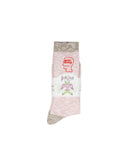 BRAIN DEAD-MARLED LOGO HEAD SOCKS - PINK