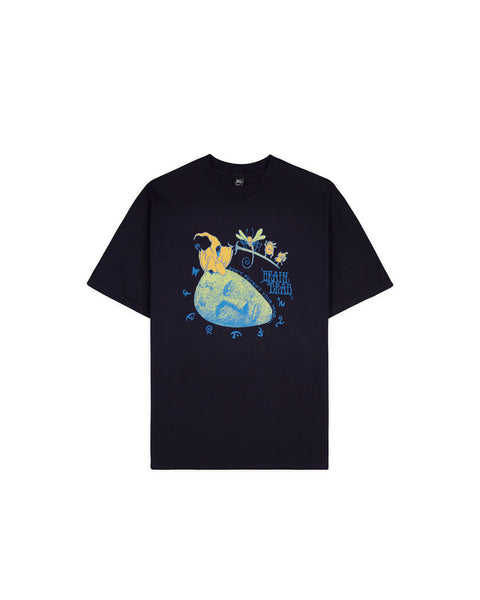 BRAIN DEAD-PETRIFIED MIND T-SHIRT - NAVY