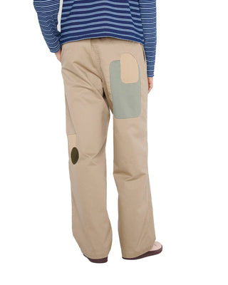 BRAIN DEAD-TWILL PATCHWORK CLIMBER PANT - TAN