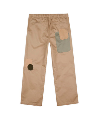 BRAIN DEAD-TWILL PATCHWORK CLIMBER PANT - TAN