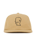 BRAIN DEAD-WASHED TWILL LOGOHEAD HAT -OCHRE