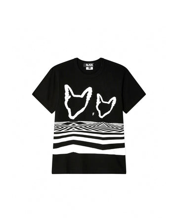 CDG BLACK-GRAPHIC T SHIRT-1N-T502-052-1