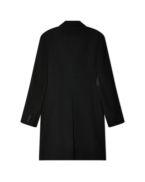 CDG BLACK-UNISEX FRAYED EDGE COAT-1N-J020-052-1