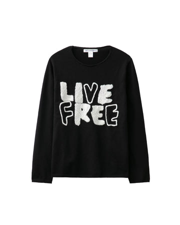 CDG SHIRT-LIVE FREE WILL SWEATER-FN-N03-W24