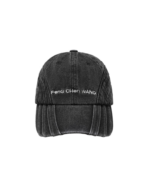 FENG CHEN WANG-DENIM BASEBALL CAP-BLACK-FUF18AC05