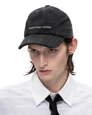 FENG CHEN WANG-DENIM BASEBALL CAP-BLACK-FUF18AC05