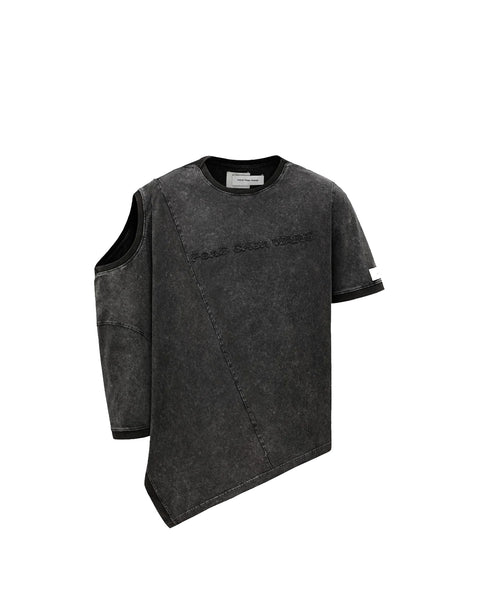 FENG CHEN WANG-DOUBLE NECK T-SHIRT-FUF18TS02