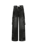 FENG CHEN WANG-PLEATED CARGO TROUSERS-FUF18TR19