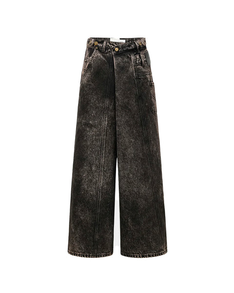 FENG CHEN WANG-WRAP FRONT JEANS-FUF18TR08