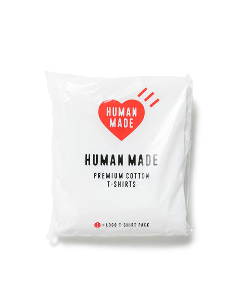 HUMAN MADE-3 PACK T-SHIRT SET WHITE-HM26CS001