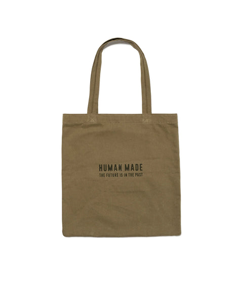 HUMAN MADE-BOOK TOTE OLIVE DRAB-HM27GD038