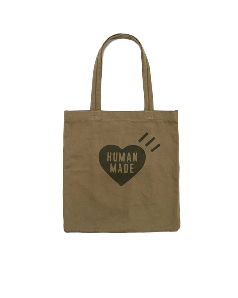 HUMAN MADE-BOOK TOTE OLIVE DRAB-HM27GD038