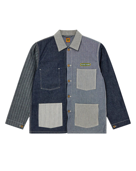 HUMAN MADE-CRAZY COVERALL JCKT-INDIGO-HM27JK012