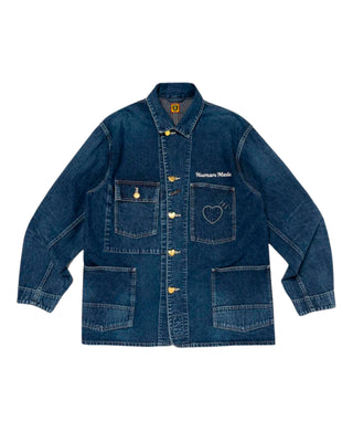 HUMAN MADE-DENIM COVERALL JACKET-HM28JK002