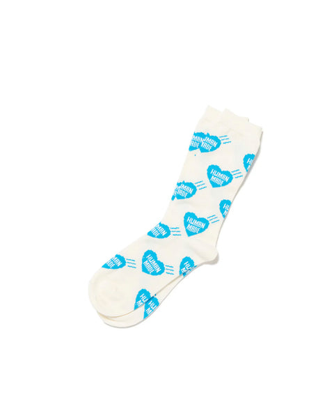 HUMAN MADE-HEART SOCKS-BLUE-HM29GD057