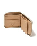 HUMAN MADE-LEATHER ZIP WALLET-HM28GD054-BEIGE