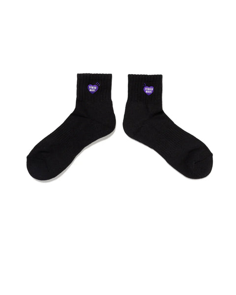 HUMAN MADE-PILE SHORT SOCKS-BLACK-HM29GD061