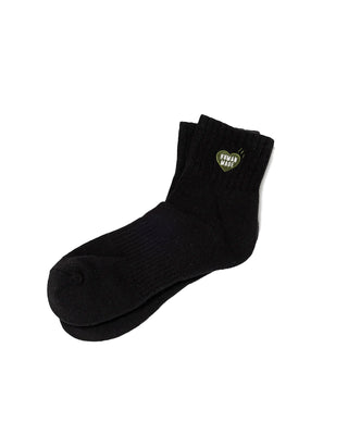 HUMAN MADE-PILE SHORT SOCKS-BLACK-HM29GD061