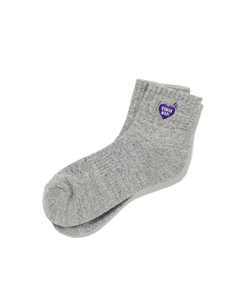 HUMAN MADE-PILE SHORT SOCKS-GRAY-HM29GD061