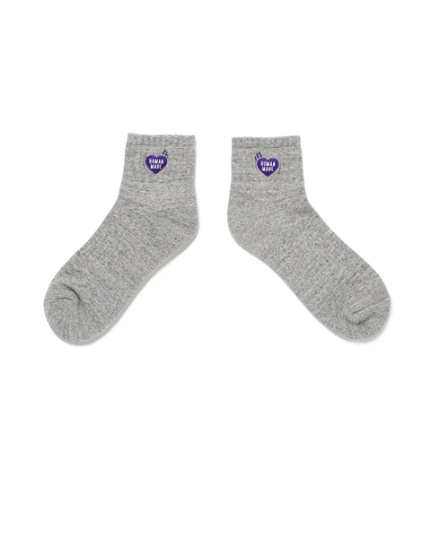 HUMAN MADE-PILE SHORT SOCKS-GRAY-HM29GD061