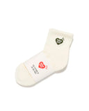 HUMAN MADE-PILE SHORT SOCKS-WHITE-HM29GD061