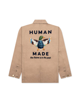 HUMAN MADE-WASHED DUCK COVER ALL JACKET-HM28JK013