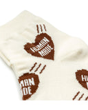 HUMAN MADE-HEART SHORT SOCKS-BROWN-HM28GD063