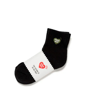 HUMAN MADE-PILE SHORT SOCKS-BLACK-HM29GD061