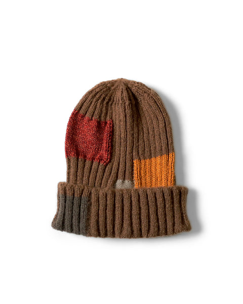 KAPITAL-5G WOOL TUGIHAGI KNIT CAP -BROWN-EK-1510XH