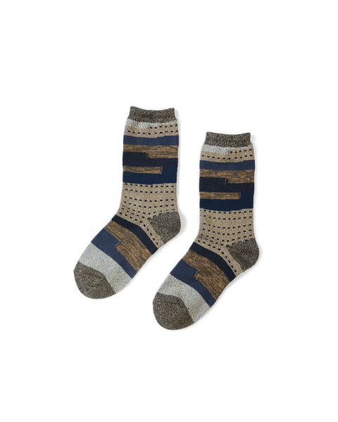 KAPITAL-KOGIN SOCKS-BEIGE-EK-1458XSA