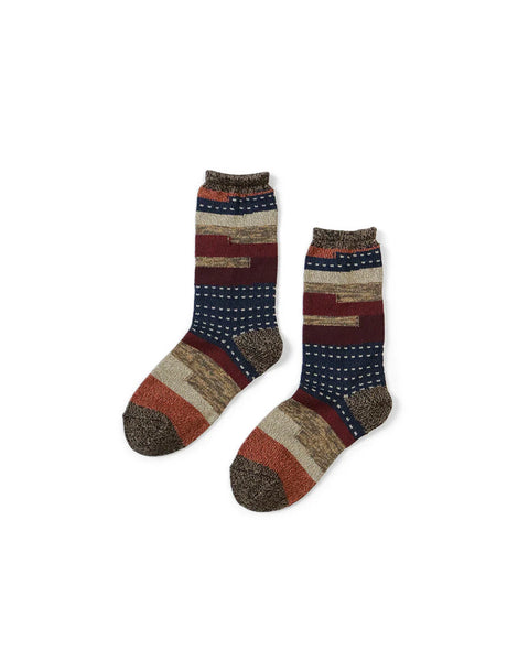 KAPITAL-KOGIN SOCKS-DEEP RED-EK-1458XSA