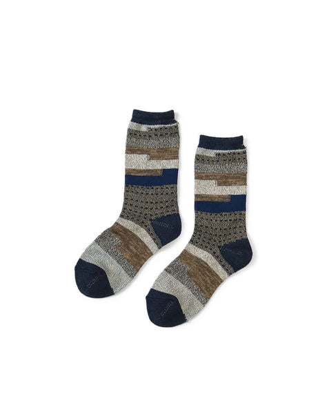 KAPITAL-KOGIN SOCKS-NAVY-EK-1458XSA