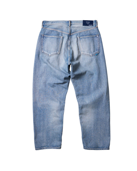 LIBERAIDERS-LR LOOSE FIT DENIM PANTS-HARD WASH