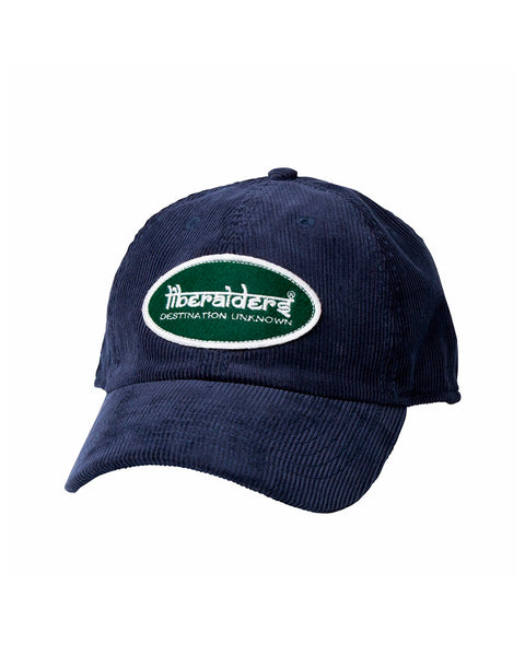 LIBERAIDERS-OVAL LOGO CORDUROY CAP-NAVY