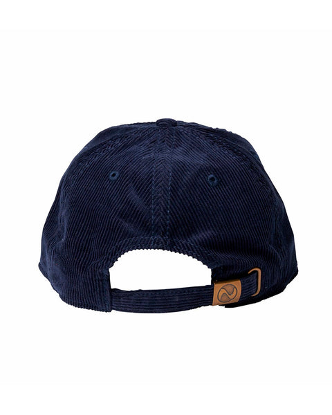 LIBERAIDERS-OVAL LOGO CORDUROY CAP-NAVY