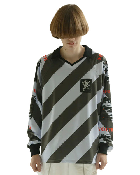 LIBERAL YOUTH MINISTRY-LYON RETRO  SOCCER JERSEY