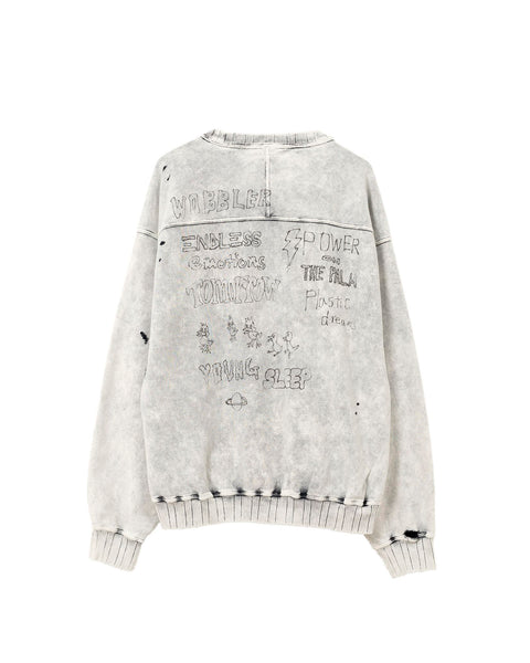 MAISON MIHARA YASUHIRO-DISTRESED SWEATSHIRT