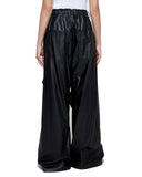 MM6- LIGHT PLEATHER PANTS BLACK-S52KA0510S53057900