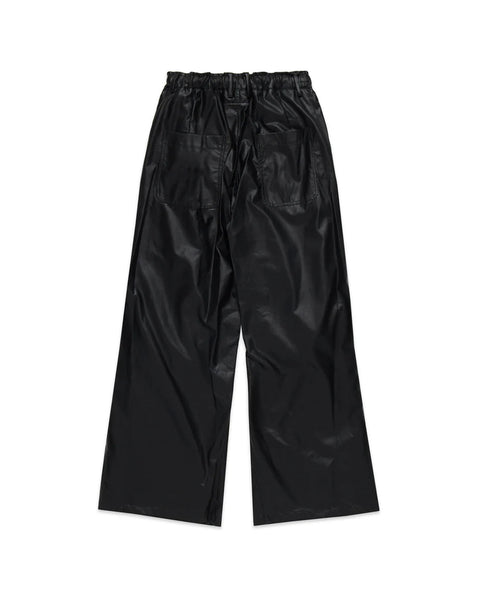 MM6- LIGHT PLEATHER PANTS BLACK-S52KA0510S53057900