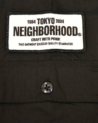 NEIGHBORHOOD-CLASSIC WORK SHIRT SS-BLACK-241TSNH-SHM02