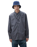 NEIGHBORHOOD-CROSS EMBROIDERY SHIRT LS-242AQNH-SHM03